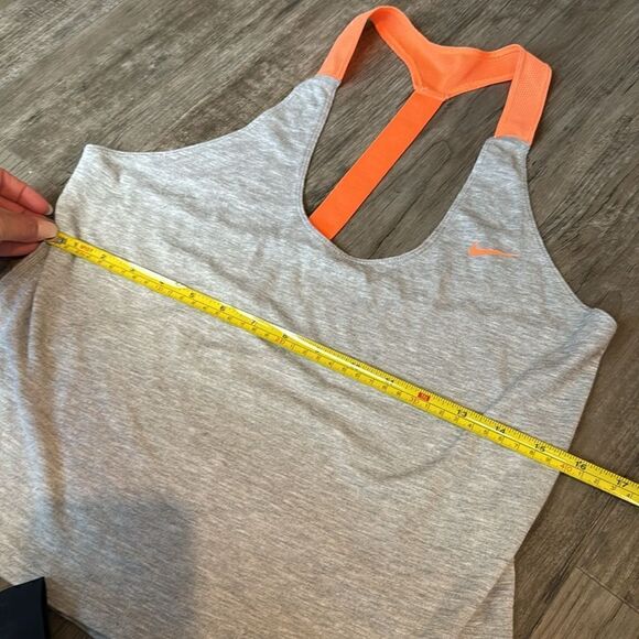 Nike Racer Back Top Orange and Gray Dy Fit Size Small - Picture 7 of 9